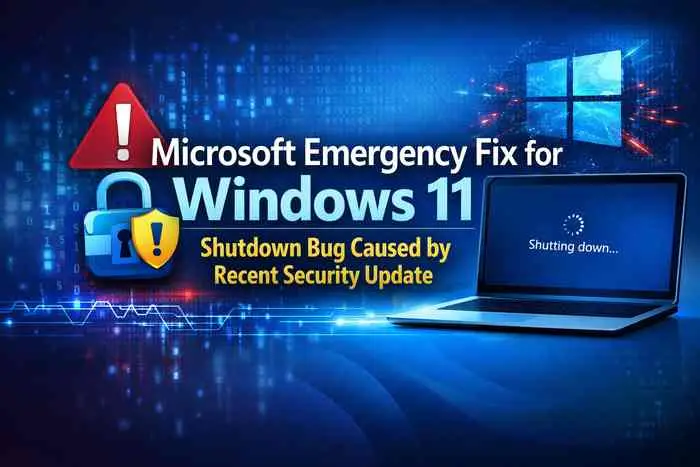 Microsoft Emergency Fix for Windows 11 Shutdown Bug Caused by a Recent Security Update